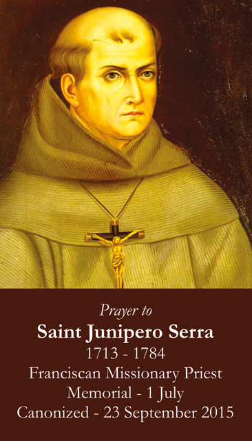 *SPANISH* St. Junipero Serra Prayer Card